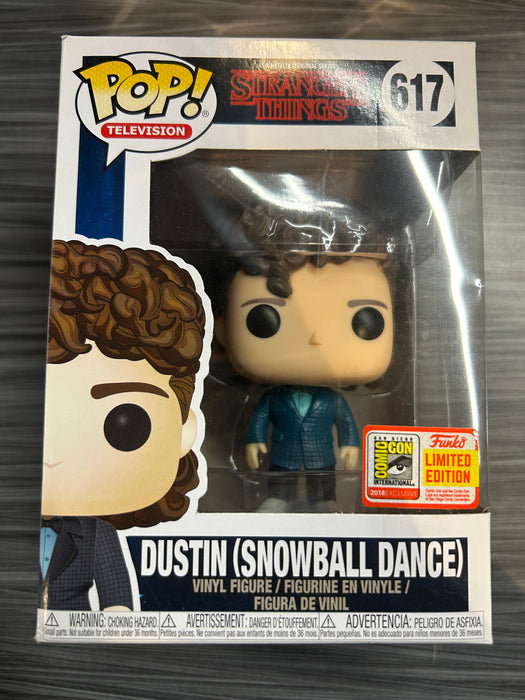 Funko POP! Television: Stranger Things- Dustin Snowball Dance (2018 SDCC)(Damaged Box) #617