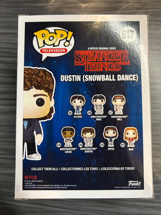 Funko POP! Television: Stranger Things- Dustin Snowball Dance (2018 SDCC)(Damaged Box) #617