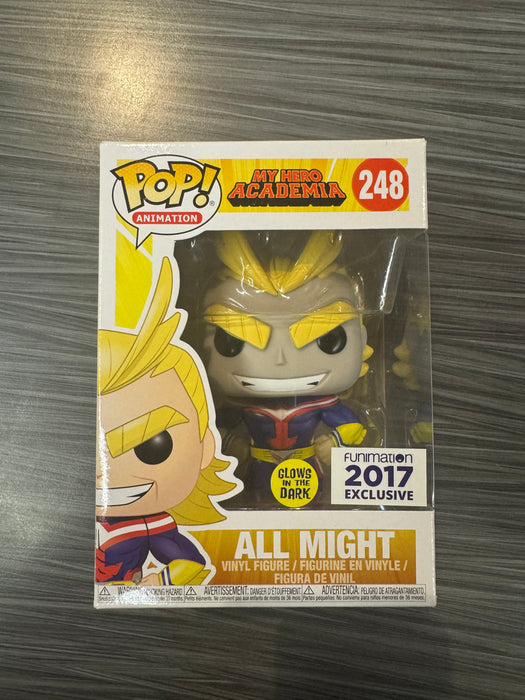 Funko POP! Animation: My Hero Academia - All Might (GiTD)(2017 Funimation)[2019 Release](Damaged Box)[B] #248