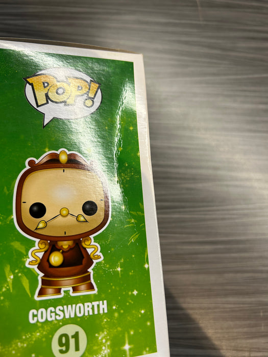 Funko POP! Disney: Cogsworth (Damaged Box*) #91