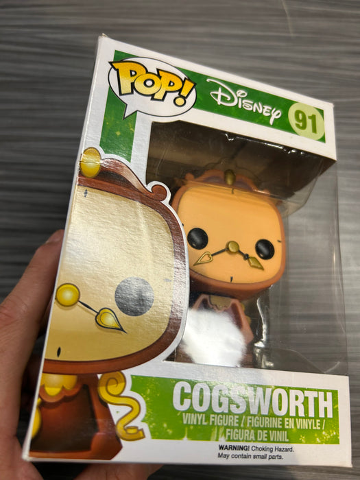 Funko POP! Disney: Cogsworth (Damaged Box*) #91