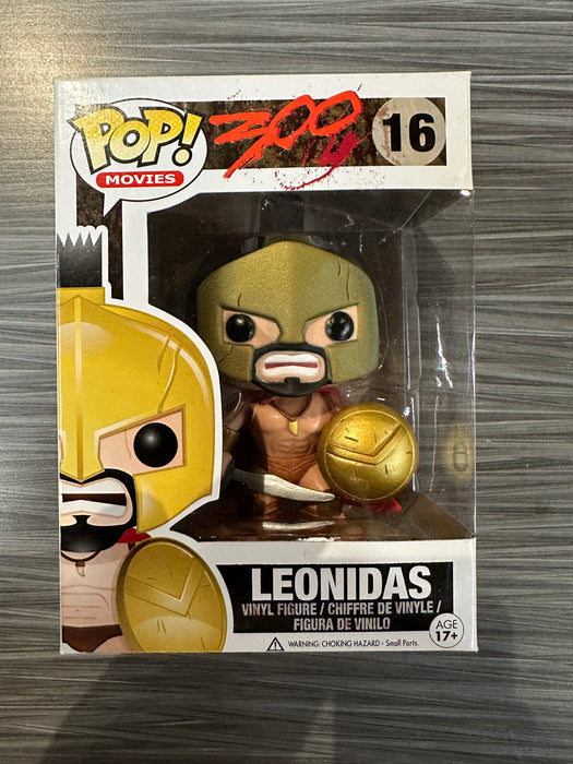 Funko POP! Movies: 300 - Leonidas [Matte Helmet/2012 Release] (Damaged Box) #16