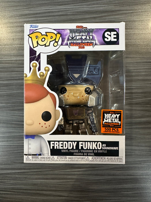 Funko POP! Heavy Metal Halloween 2023: Freddy Funko as Soundwave [Metallic] (2023 Heavy Metal 500 PCS)(Damaged Box) #SE