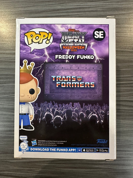 Funko POP! Heavy Metal Halloween 2023: Freddy Funko as Soundwave [Metallic] (2023 Heavy Metal 500 PCS)(Damaged Box) #SE