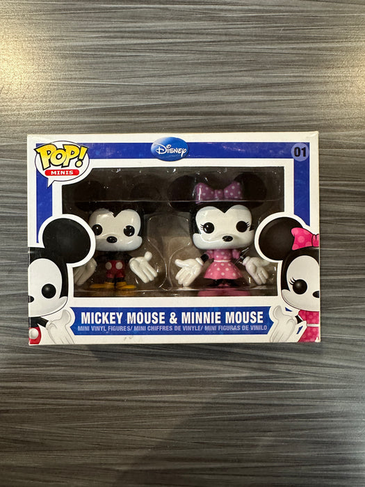 Funko POP! Minis: Disney - Mickey Mouse & Minnie Mouse (Damaged Box) #01