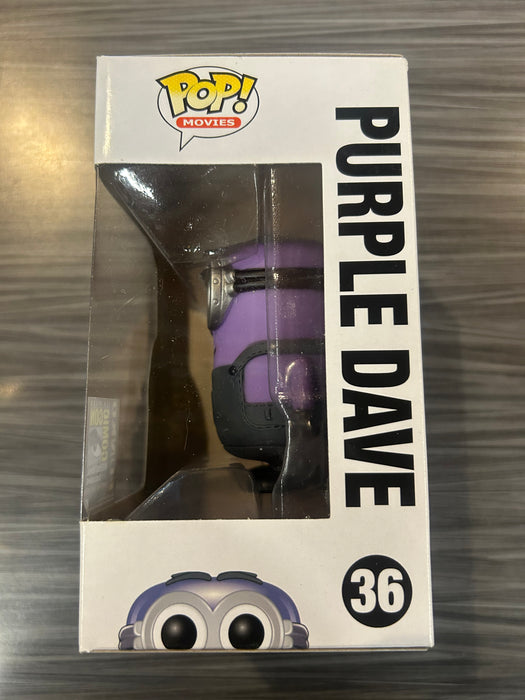 Funko POP! Movies: Despicable Me 2 - Purple Dave (2014 SDCC)(Damaged Box) #36