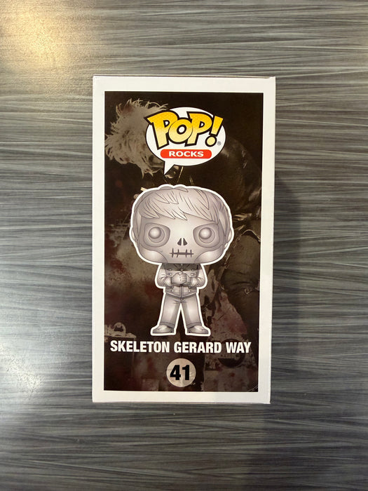 Funko POP! Rocks: MCR My Chemical Romance - Skeleton Gerard Way (Hot Topic)(5000 PCS)(Damaged Box) #41