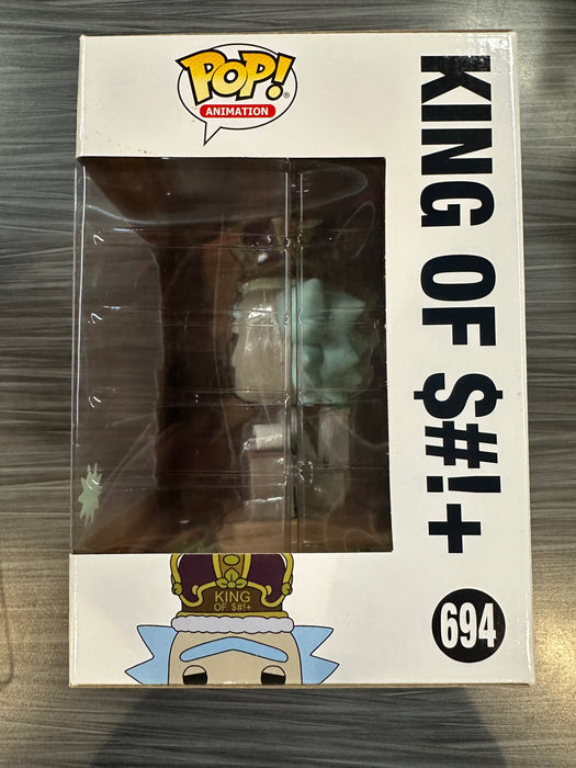 Funko POP! Animation: Rick And Morty - King of S#!+ [With Sound][6 Inch] (Damaged Box) [A] #694