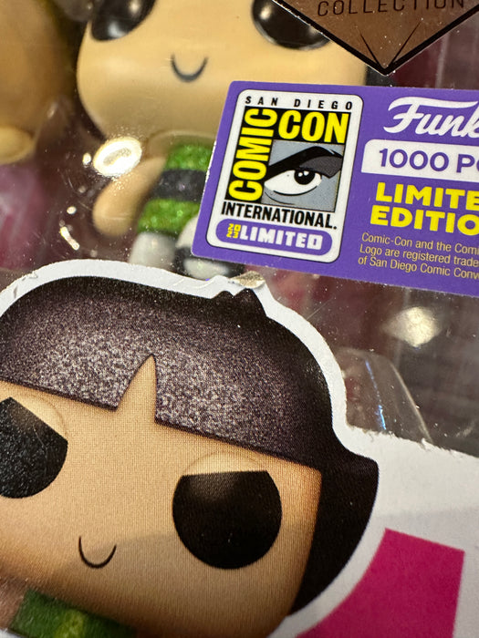 Funko POP! Animation: The Powerpuff Girls - Blossom/Bubbles/Buttercup (Diamond)(2023 SDCC)(1000PCS)(Damaged Box)[3 PACK]