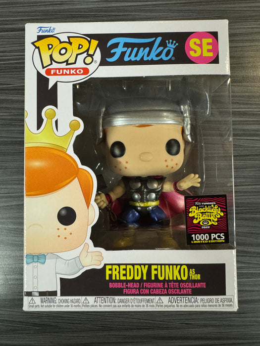 Funko POP! Freddy Funko As Thor [Metallic](2022 Blacklight Battle)(1000 PCS) #SE