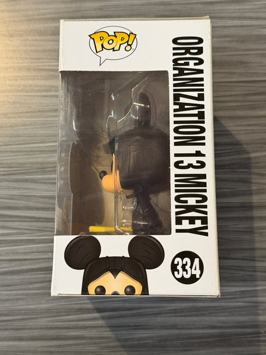 Funko POP! Kingdom Hearts: Organization 13 Mickey (BoxLunch)(Glow CHASE)(Damaged Box*) #334