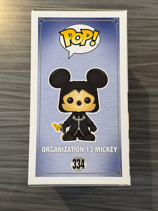 Funko POP! Kingdom Hearts: Organization 13 Mickey (BoxLunch)(Glow CHASE)(Damaged Box*) #334