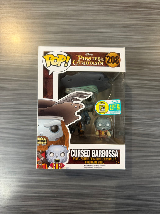 Funko POP! Pirates of The Caribbean - Cursed Barbossa (2016 SDCC)(Damaged Box) #208