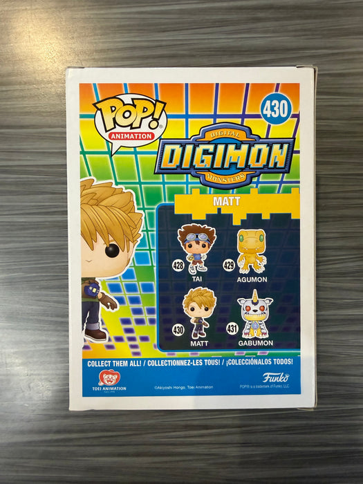 Funko POP! Animation: Digimon - Matt (Damaged Box)[C] #430