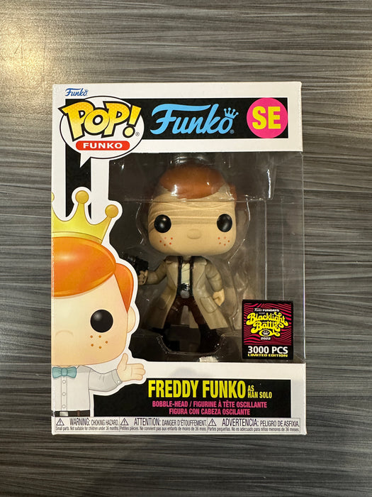 Funko POP! Funko: Freddy Funko As Han Solo (2022 Blacklight Battle)(3000 PCS)(Damaged Box)#SE