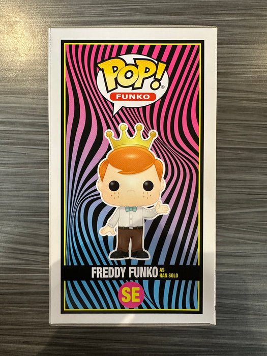 Funko POP! Funko: Freddy Funko As Han Solo (2022 Blacklight Battle)(3000 PCS)(Damaged Box)#SE