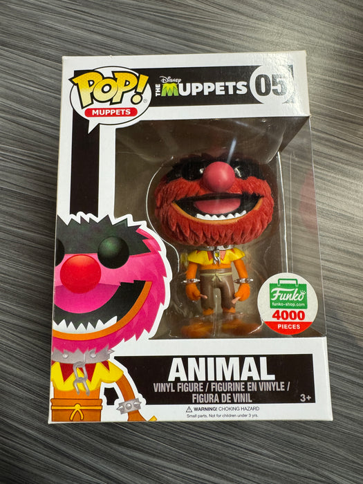 Funko POP! Muppets: The Muppets - Animal (Flocked)(Funko 4000 Pcs)(Damaged Box) #05