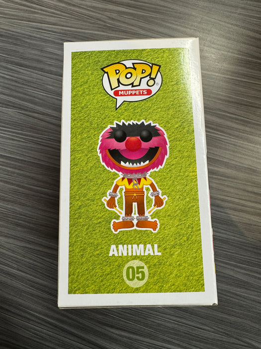 Funko POP! Muppets: The Muppets - Animal (Flocked)(Funko 4000 Pcs)(Damaged Box) #05