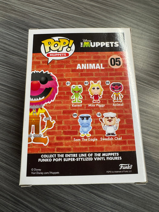 Funko POP! Muppets: The Muppets - Animal (Flocked)(Funko 4000 Pcs)(Damaged Box) #05