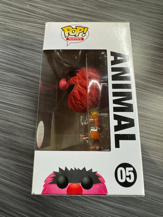 Funko POP! Muppets: The Muppets - Animal (Flocked)(Funko 4000 Pcs)(Damaged Box) #05