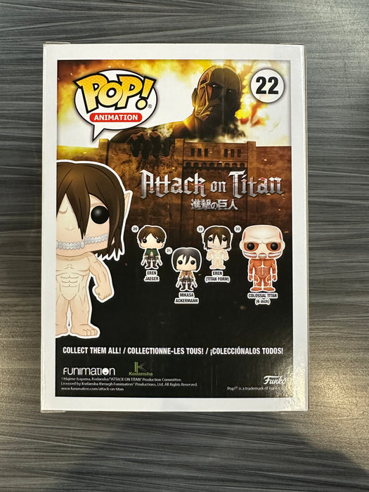 Funko POP! Animation: Attack On Titan - Eren [Titan Form][3 Languages] (Hot Topic)(Signed/Bryce Papenbrook/JSA) #22