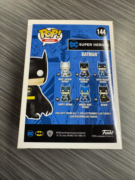 Funko POP! Heroes: DC Super Heroes - Batman [Green] Chrome (2018 ECCC /1500 PCS)(Damaged Box) #144