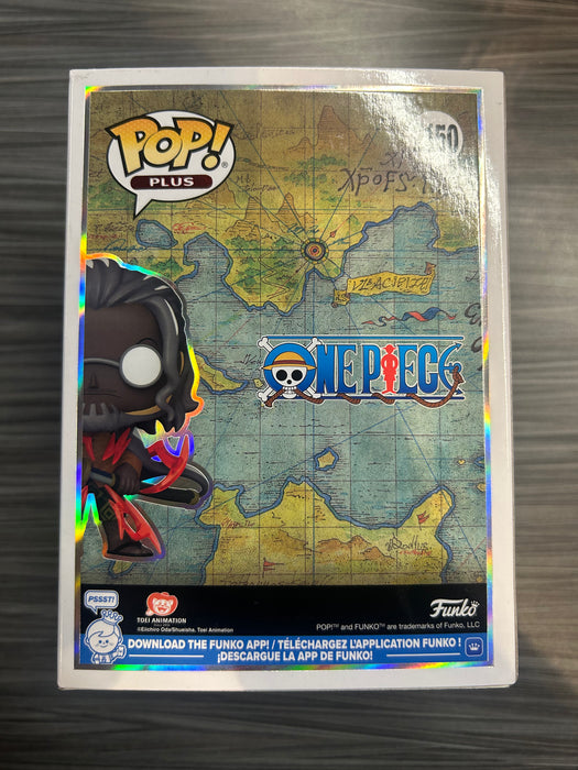 Funko POP! Animation PLUS: One Piece - Silvers Rayleigh (Funko Sticker/Pre-Release Chalice)(CHASE)(Damaged Box) #2150