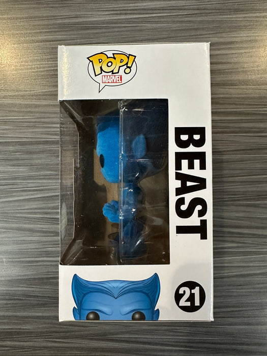 Funko POP! Marvel: Beast [Flocked](Gemini)(240 PCS) #21