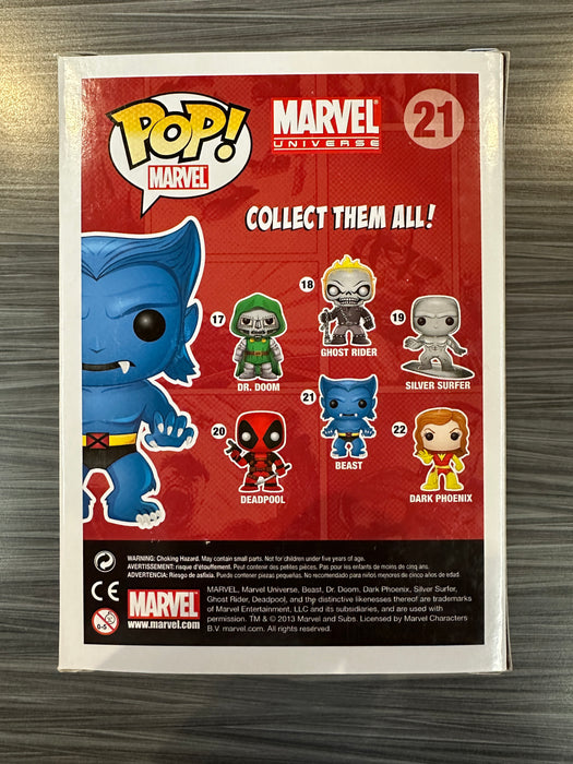Funko POP! Marvel: Beast [Flocked](Gemini)(240 PCS) #21