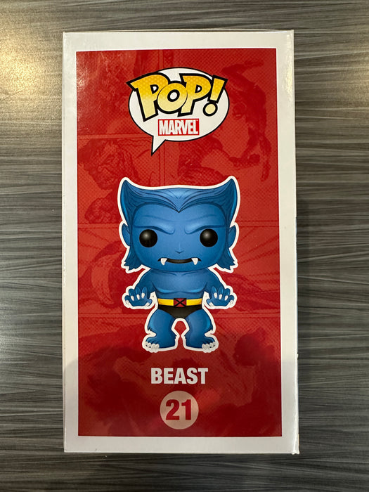 Funko POP! Marvel: Beast [Flocked](Gemini)(240 PCS) #21