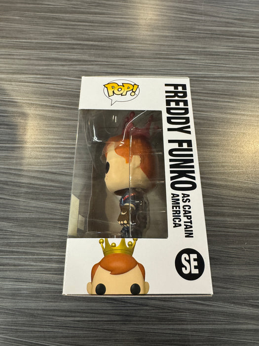 Funko POP! Camp Fundays: Freddy Funko As Captain America (Metallic)(2023 Camp Fundays)(250PCS)(Damaged Box) [B] #SE