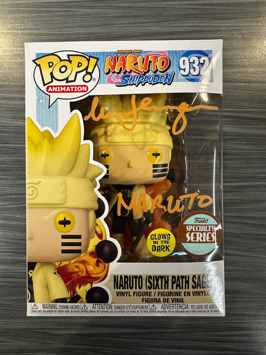 Funko POP! Animation: Naruto Shippuden - Naruto (Sixth Path Sage)(GiTD)(Specialty Series)(Signed/Maile Flanagan/JSA) [B] #932