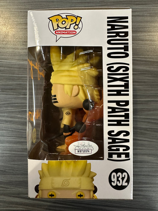 Funko POP! Animation: Naruto Shippuden - Naruto (Sixth Path Sage)(GiTD)(Specialty Series)(Signed/Maile Flanagan/JSA) [B] #932