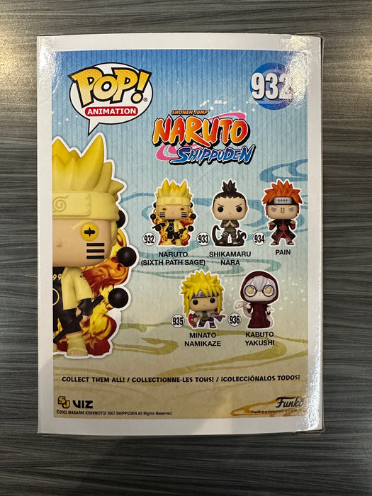Funko POP! Animation: Naruto Shippuden - Naruto (Sixth Path Sage)(GiTD)(Specialty Series)(Signed/Maile Flanagan/JSA) [B] #932