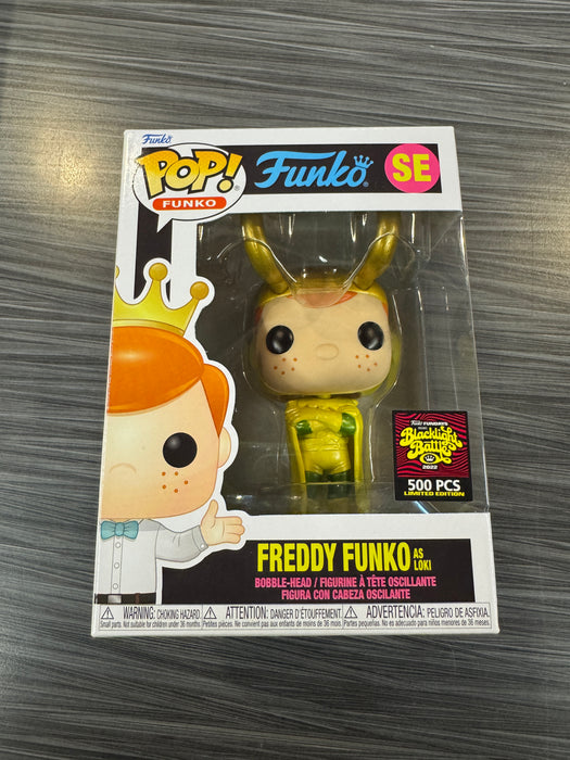 Funko POP! Freddy Funko As Loki [Metallic](2022 Blacklight Battle 500 PCS)(Damaged Box) #SE