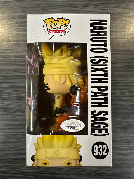 Funko POP! Animation: Naruto Shippuden - Naruto (Sixth Path Sage)(GiTD)(Specialty Series)(Signed/Maile Flanagan/JSA) [C] #932