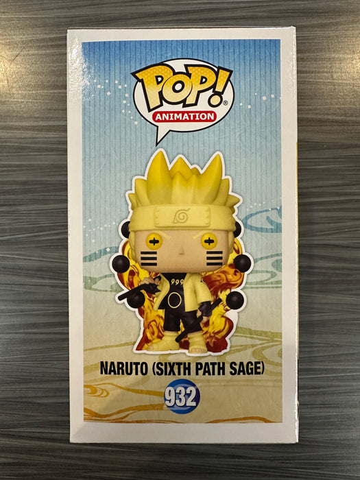 Funko POP! Animation: Naruto Shippuden - Naruto (Sixth Path Sage)(GiTD)(Specialty Series)(Signed/Maile Flanagan/JSA) [C] #932