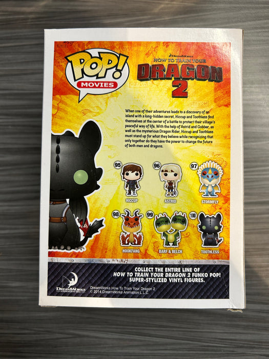 Funko POP! Movies: How To Train Your Dragon 2 - Toothless (Hot Topic Missing Sticker)(Damaged Box*) #100