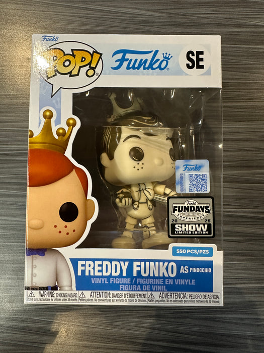 Funko POP! Funko: Freddy Funko As Pinocchio [Sketched/Sepia](2025 Fundays Show/550 PCS) #SE