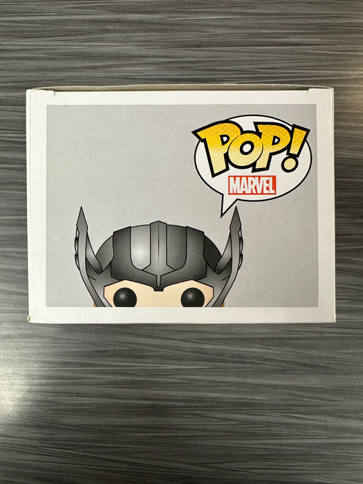Funko POP! Marvel: Thor w/ Helmet [Missing Sticker] (Damaged Box) #38