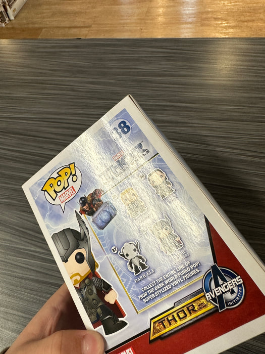 Funko POP! Marvel: Thor w/ Helmet [Missing Sticker] (Damaged Box) #38