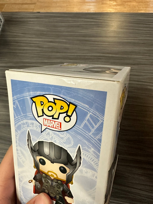 Funko POP! Marvel: Thor w/ Helmet [Missing Sticker] (Damaged Box) #38