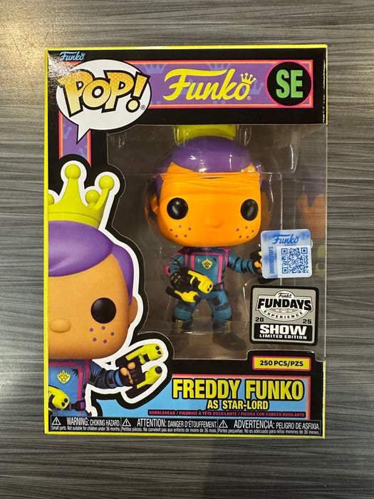 Funko POP! Funko: Freddy Funko As Star-Lord [Blacklight] (2025 Fundays Show/250 PCS) #SE