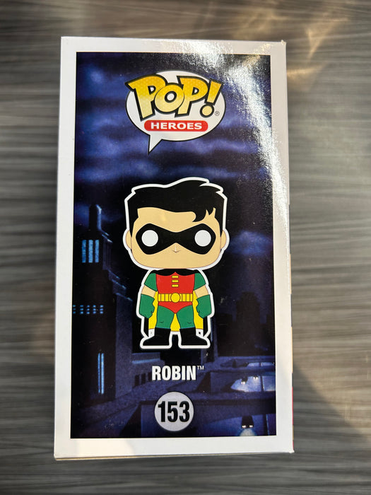 Funko POP! Heroes: Batman The Animated Series - Robin (Signed/Loren Lester/JSA)(Damaged Box) #153