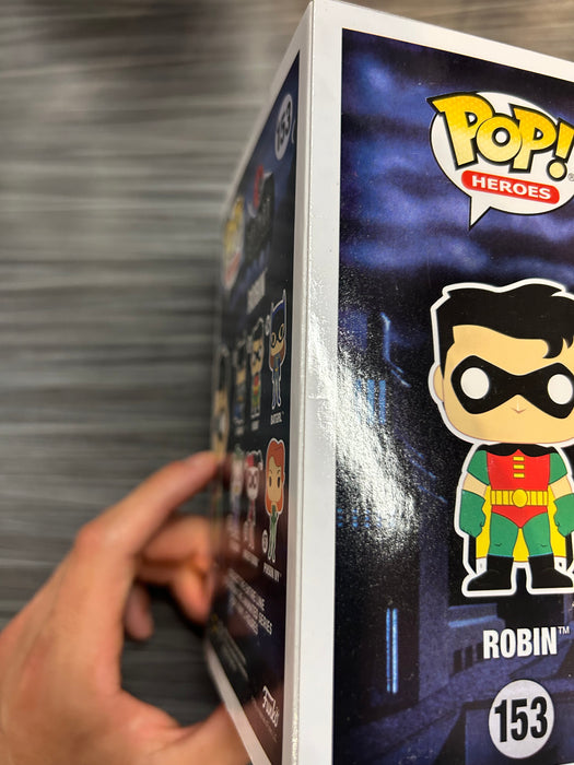 Funko POP! Heroes: Batman The Animated Series - Robin (Signed/Loren Lester/JSA)(Damaged Box) #153
