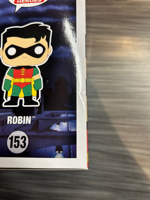 Funko POP! Heroes: Batman The Animated Series - Robin (Signed/Loren Lester/JSA)(Damaged Box) #153