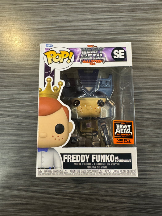 Funko POP! Heavy Metal Halloween 2023: Freddy Funko as Soundwave [Metallic](2023 Heavy Metal 500 PCS)(Damaged Box) #SE
