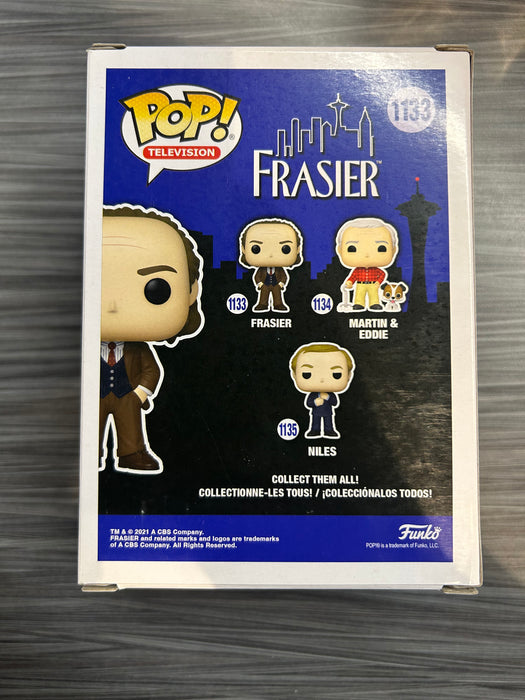 Funko POP! Television: Frasier (7BAP/50 PCS)(Signed/Kelsey Grammer/JSA)(Damaged Box) #1133