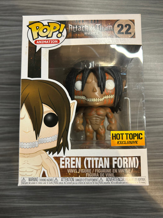 Funko POP! Animation: Attack On Titan - Eren [Titan Form][3 Languages] (Hot Topic)(Damaged Box*) #22