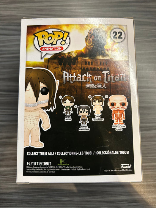 Funko POP! Animation: Attack On Titan - Eren [Titan Form][3 Languages] (Hot Topic)(Damaged Box*) #22